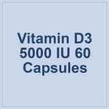Vitamin D3 5000 IU 60 Capsules